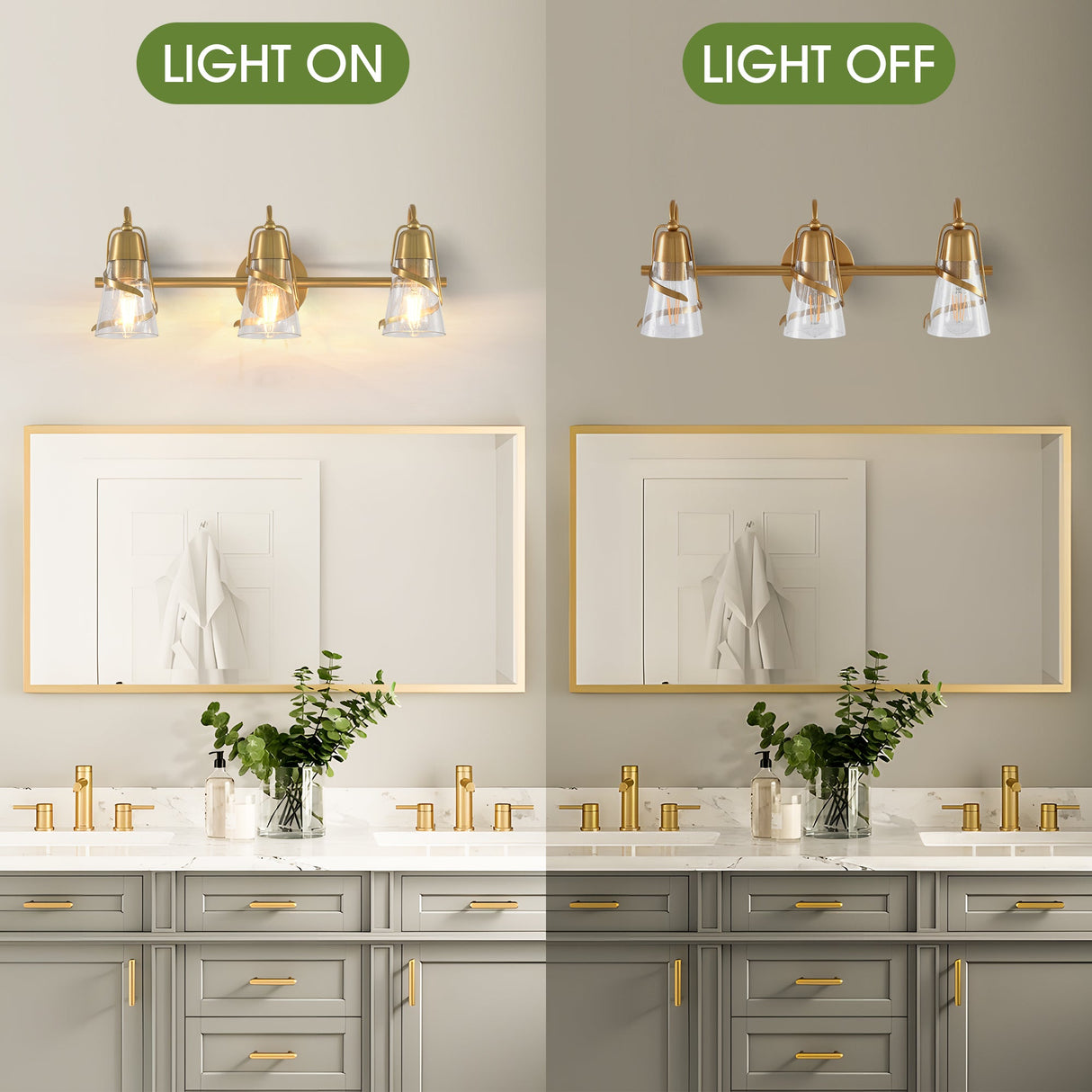 24 Inch Payne 3-Light Mirror Vanity Light-壁灯-Parc Decor