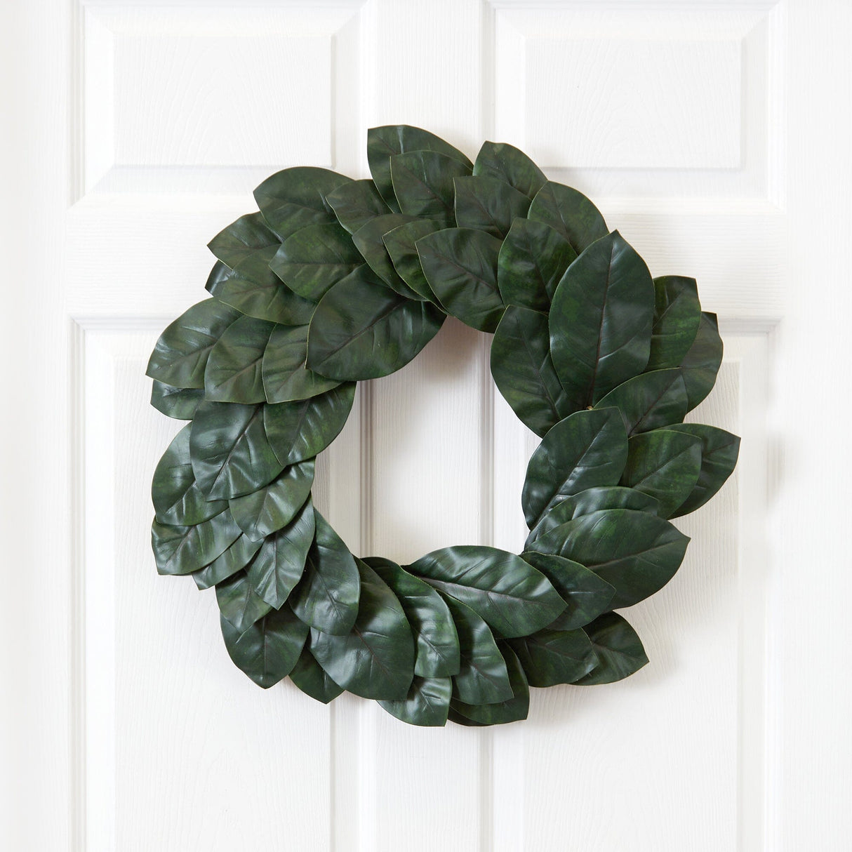 24” Magnolia Leaf Wreath-Wreath-Parc Decor