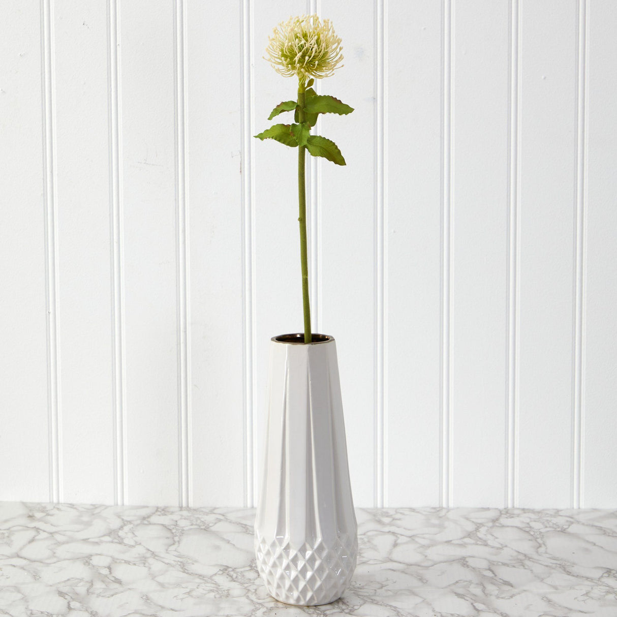 24” Pincushion Artificial Flower (Set of 6)-Stem-Parc Decor