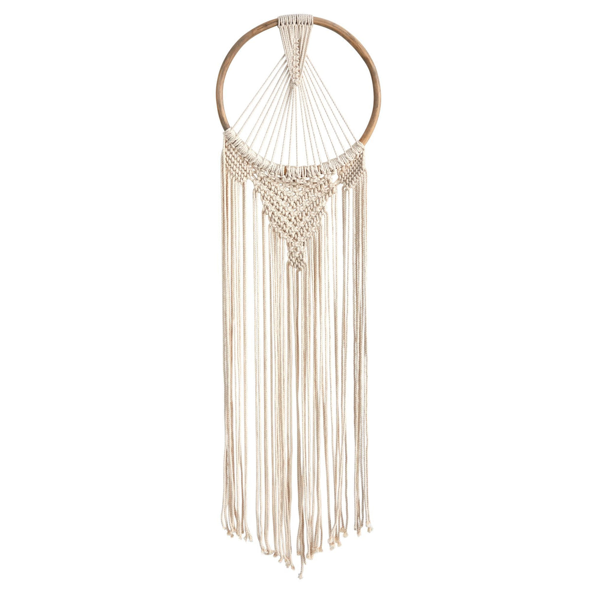 24” x 10” Handmade Bohemian Macrame Dreamcatcher Wall Hanging Decor-Parc Decor