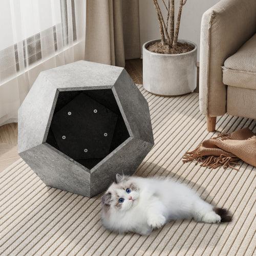 25.98'' Modern Pet Furniture Cat Carrier, Sofa Side Table, Planter MDF Multifunctional Furniture, Burmese Sumac-Parc Decor