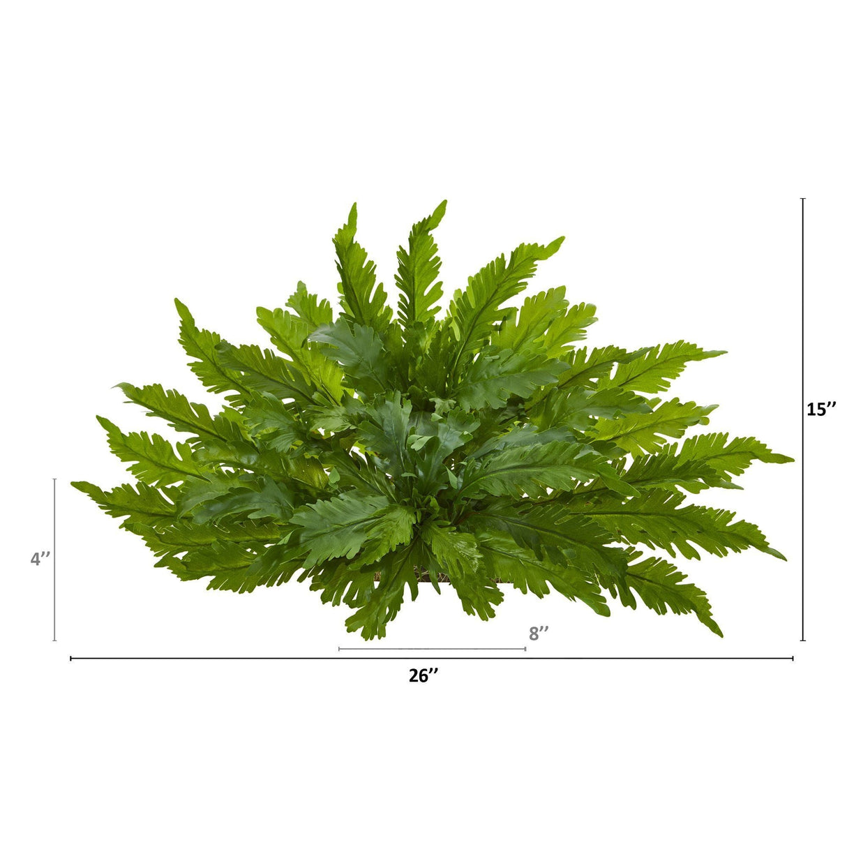 26” Fern Artificial Ledge Plant-Parc Decor