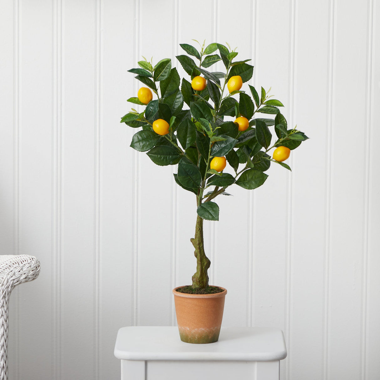28” Lemon Artificial Tree in Decorative Planter-Parc Decor