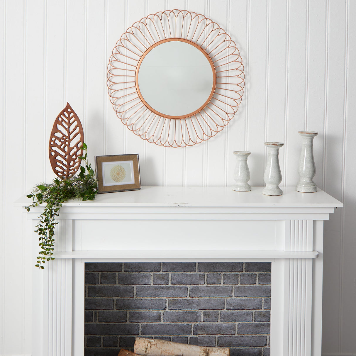 28” Starburst Mirror Wall Decor-Parc Decor