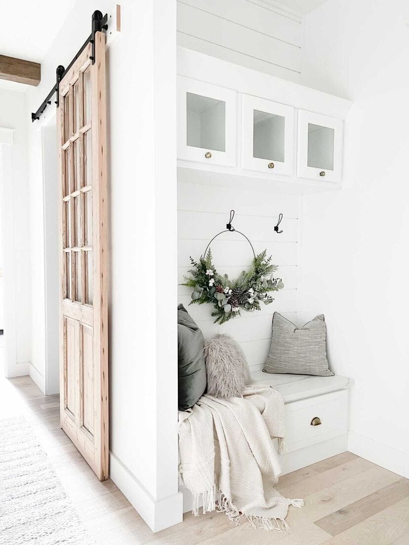 28” Christmas Pine, Eucalyptus, and Berries Metal Circlet Artificial Wreath-Wreath-Parc Decor