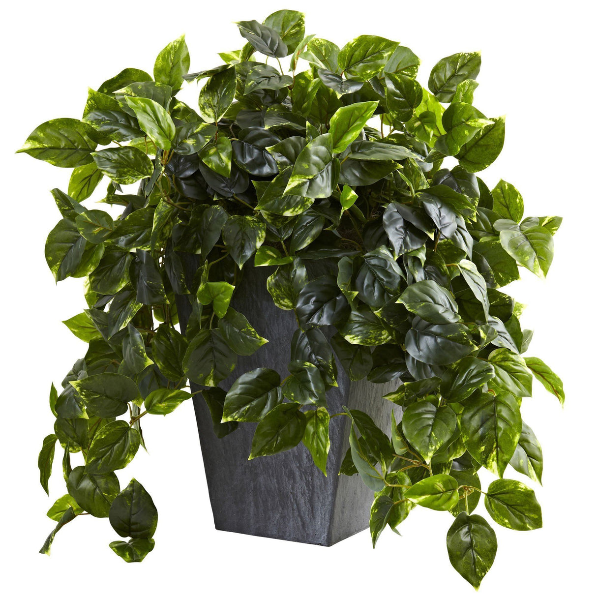 29" Artificial Pothos In Slate Planter UV Resistant (Indoor/Outdoor)"-Parc Decor