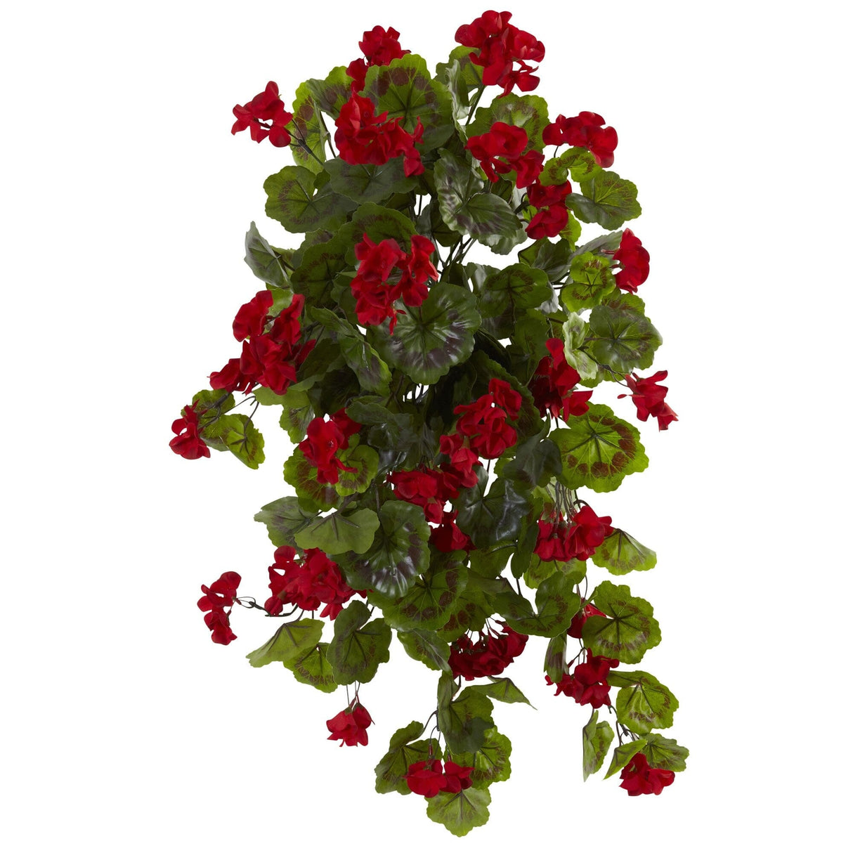 29” UV Resistant Geranium Artificial Hanging Plant (Indoor/Outdoor) - Set of 2-Hanging-Parc Decor
