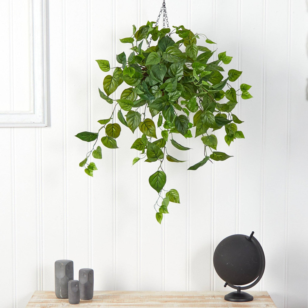 2.5’ Philodendron Artificial Plant in Hanging Basket-Parc Decor