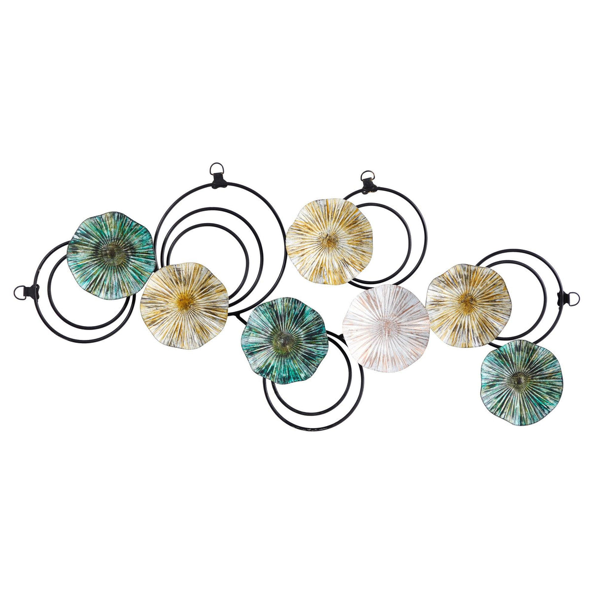 2.5’ x 1.5’ Scallop Design Metal Wall Art Decor-Parc Decor