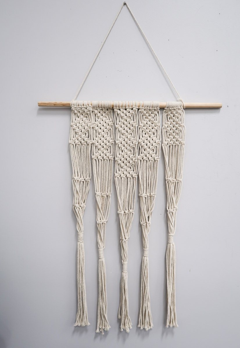 2.5’ x 2’ Hand Woven Macrame Wall Hanging Decor-Wall Decor-Parc Decor