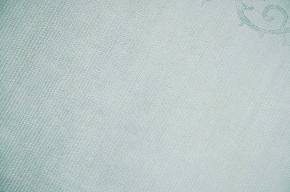 2.6x10 and 5x8 Hand Woven and Carved Silver and Gray Floral Art Silk Rug | KNT6-Area Rug-Parc Decor