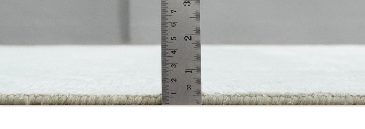 2.6x10 and 5x8 Hand Woven and Carved Silver and Gray Floral Art Silk Rug | KNT6-Area Rug-Parc Decor