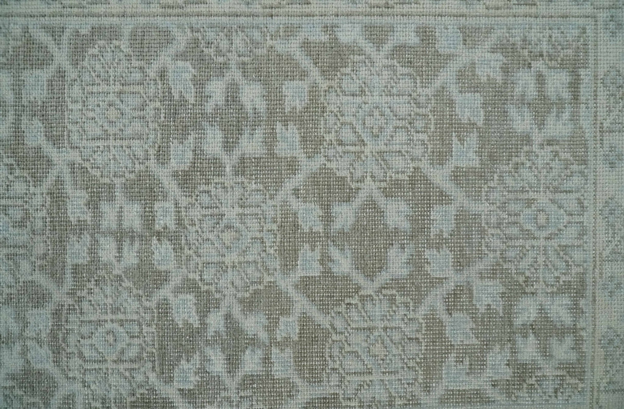 2x3 Hand Knotted Gray, Ivory and Silver Traditional Persian Wool Rug
