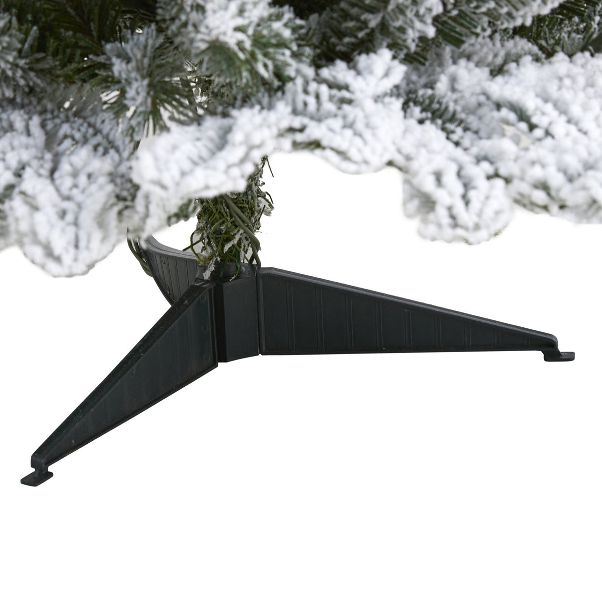 3’ Flocked North Carolina Fir Artificial Christmas Tree with 150 Warm White Lights and 545 Bendable Branche-Christmas Tree-Parc Decor