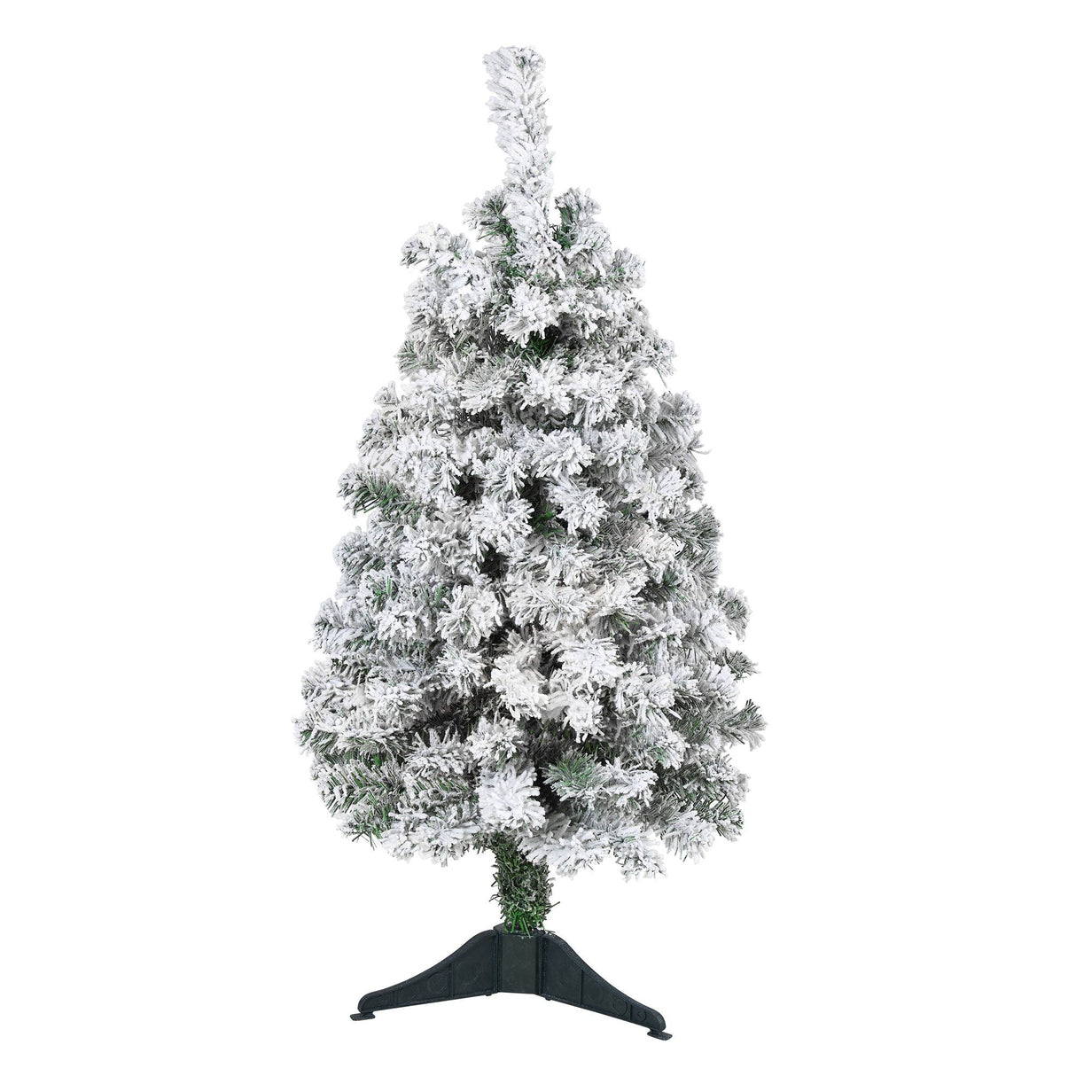 3' Flocked Rock Springs Spruce Artificial Christmas Tree-Christmas Tree-Parc Decor