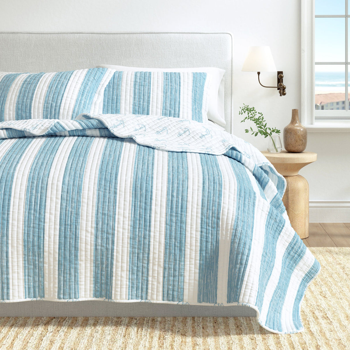 3-Piece Coastal Quilt - Casco Bay Collection-Quilts & Comforters-Parc Decor