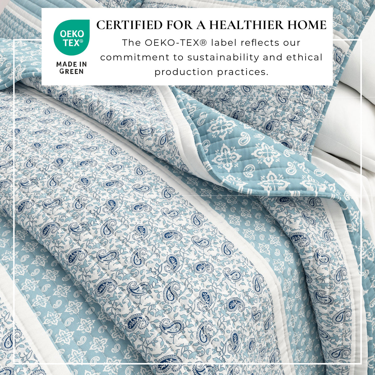 3-Piece Stripe Quilt - Kadi Collection-Quilts & Comforters-Parc Decor