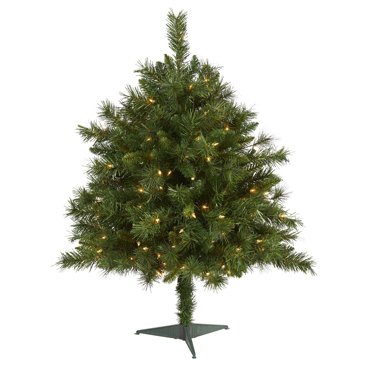 3’ Wyoming Mixed Pine Artificial Christmas Tree with 150 Clear Lights and 270 Bendable Branches-Christmas Tree-Parc Decor