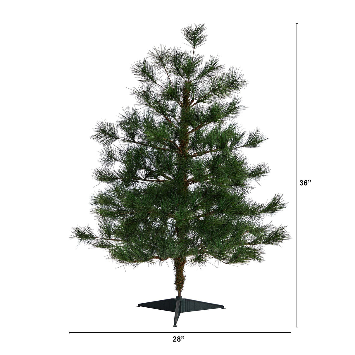 3’ Yukon Mixed Pine Artificial Christmas Tree with 213 Bendable Branches-Christmas Tree-Parc Decor