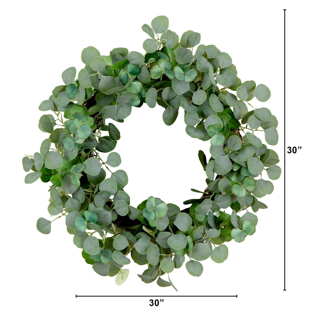 30” Artificial Eucalyptus Wreath-Wreath-Parc Decor