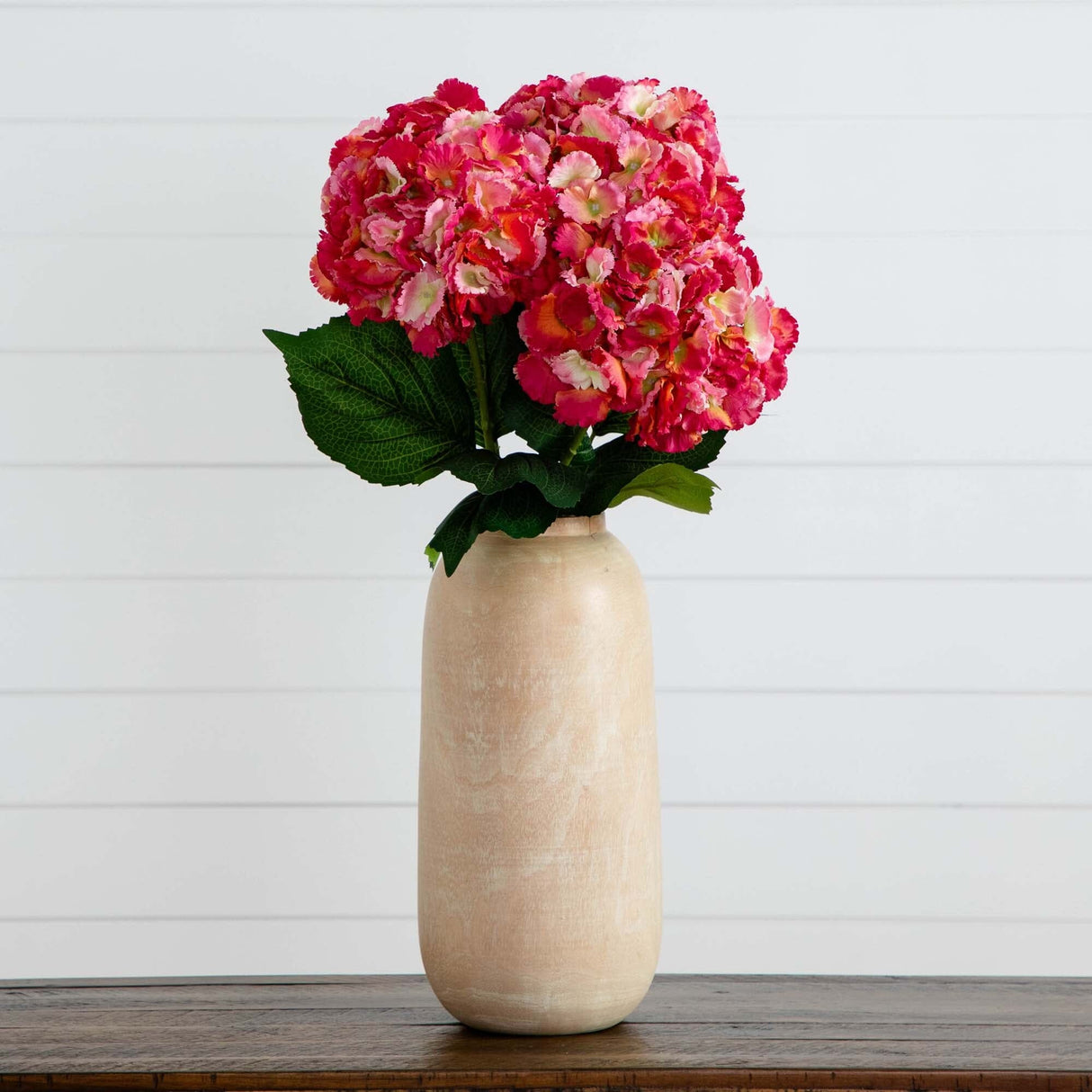 30" Artificial Hydrangea Flower Stems- Set of 3-Stem-Parc Decor