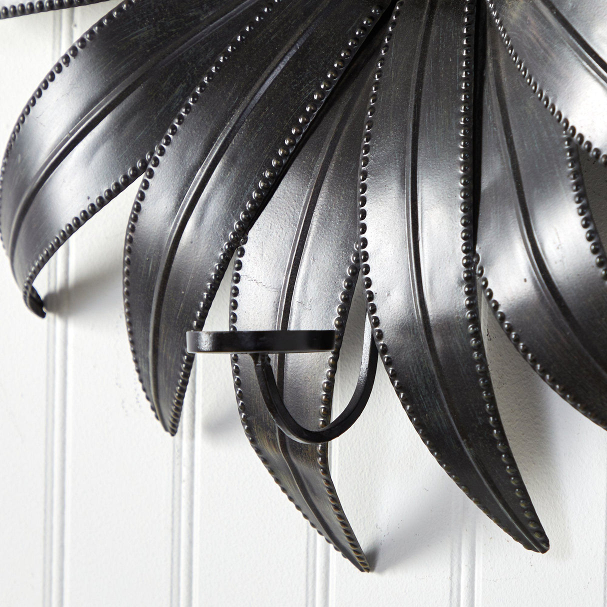 30” x 30” Brushed Metal Daisy Flower Sconce Candle Holder Wall Art Decor-Parc Decor