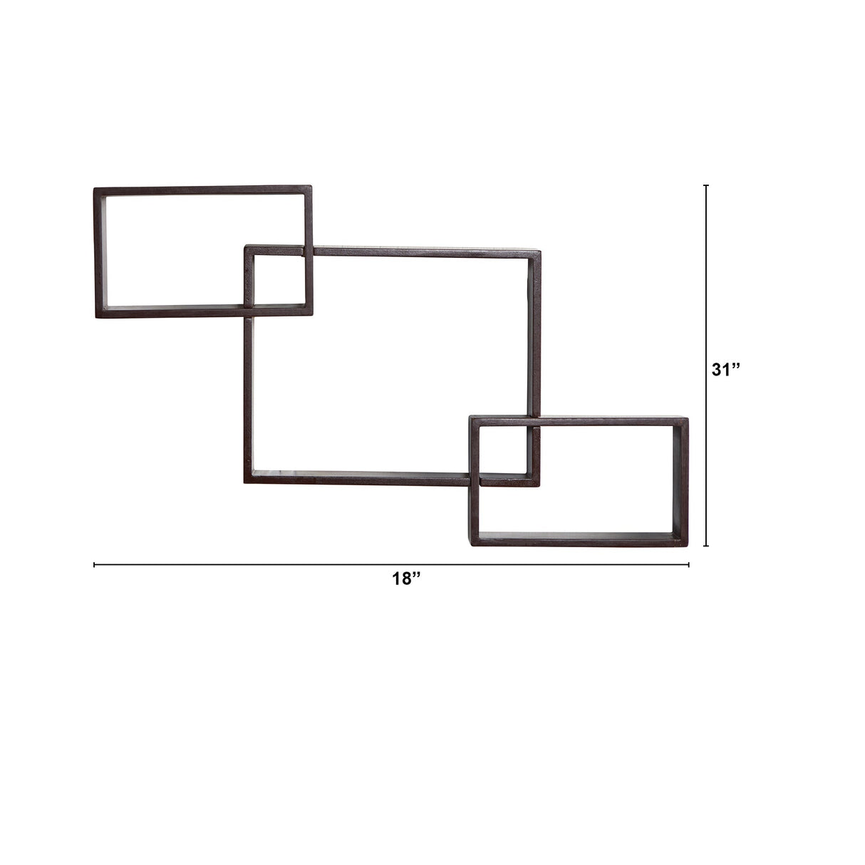 31” Floating Boxes Wall Shelves-Parc Decor