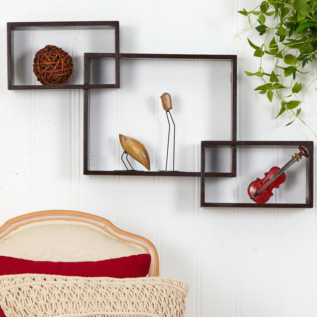 31” Floating Boxes Wall Shelves-Parc Decor