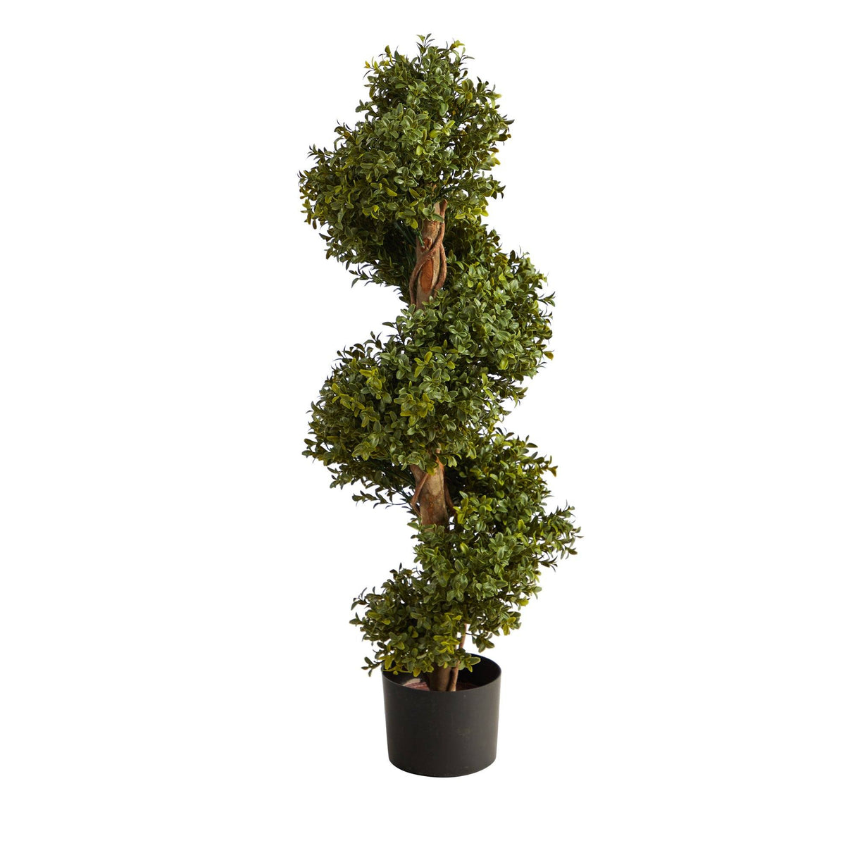 33” Boxwood Topiary Spiral Artificial Tree (Indoor/Outdoor)-Tree-Parc Decor
