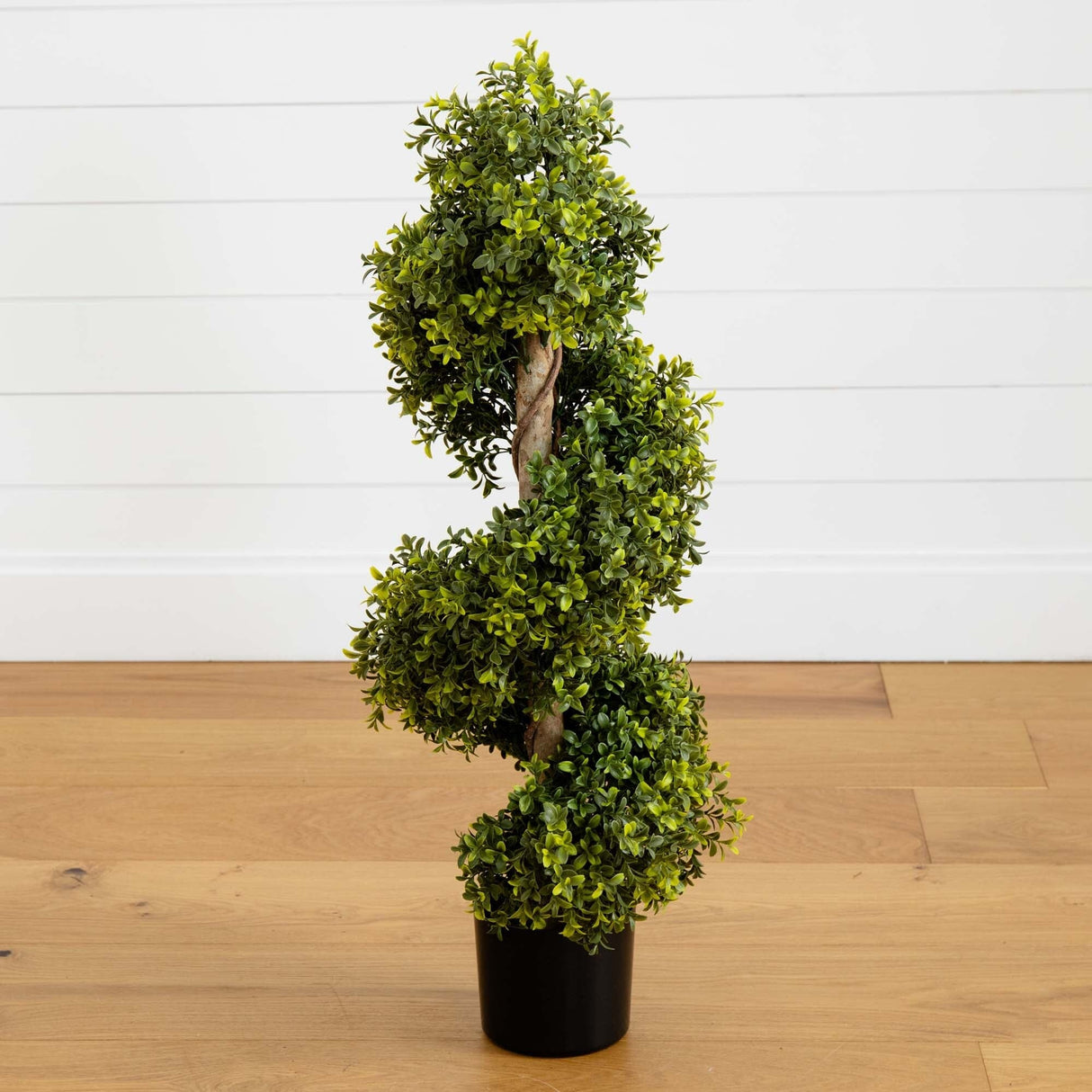 33” Boxwood Topiary Spiral Artificial Tree (Indoor/Outdoor)-Tree-Parc Decor