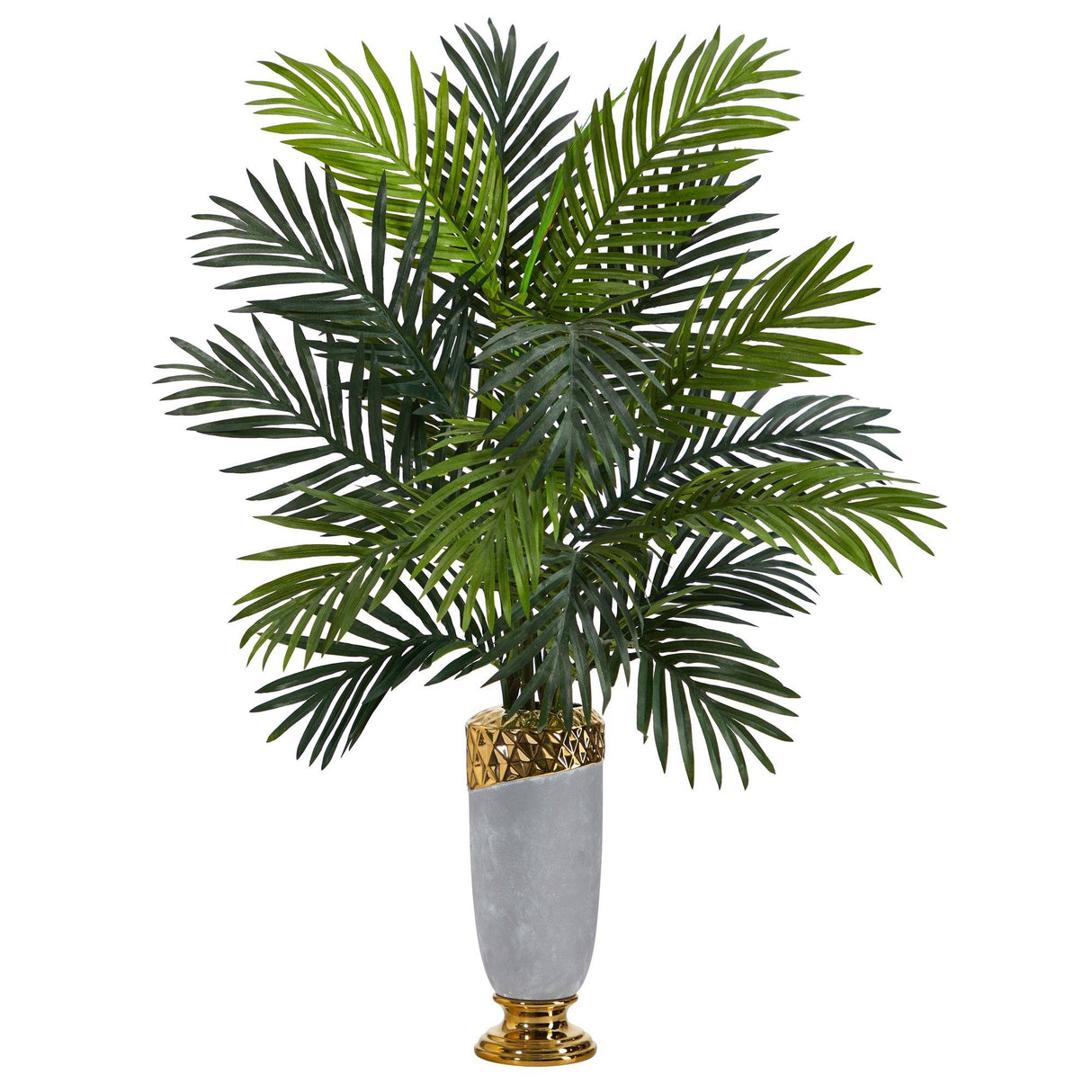 34” Areca Palm Artificial Plant in Designer Planter-Parc Decor
