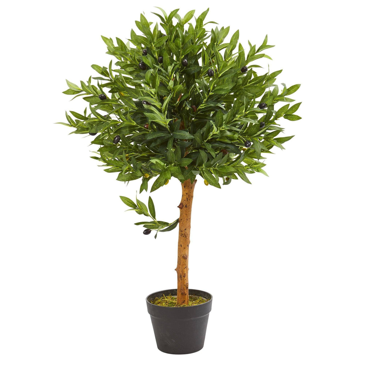 34” Olive Topiary Artificial Tree UV Resistant (Indoor/Outdoor)-Parc Decor