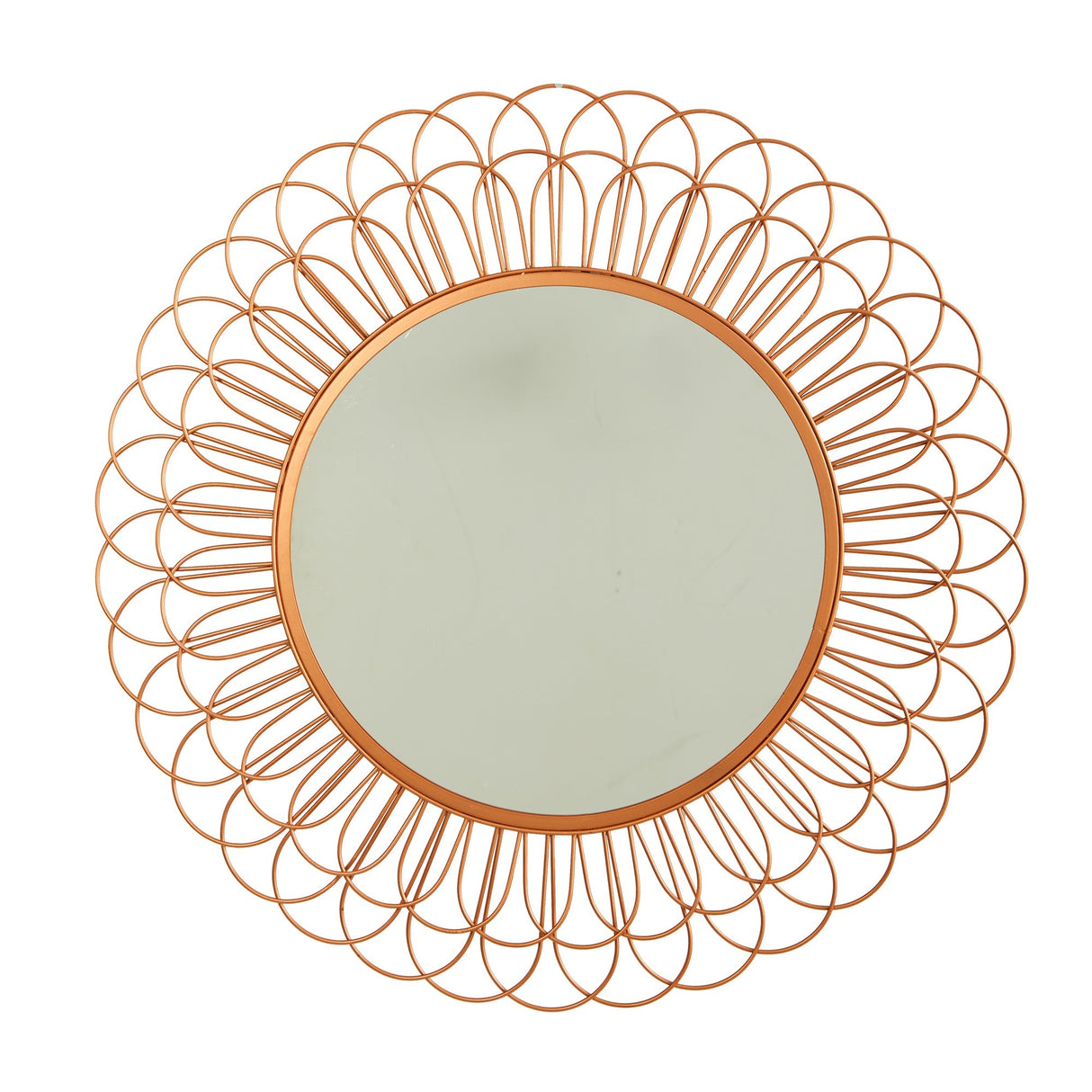 34” Scalloped Mirror Wall Decor-Parc Decor