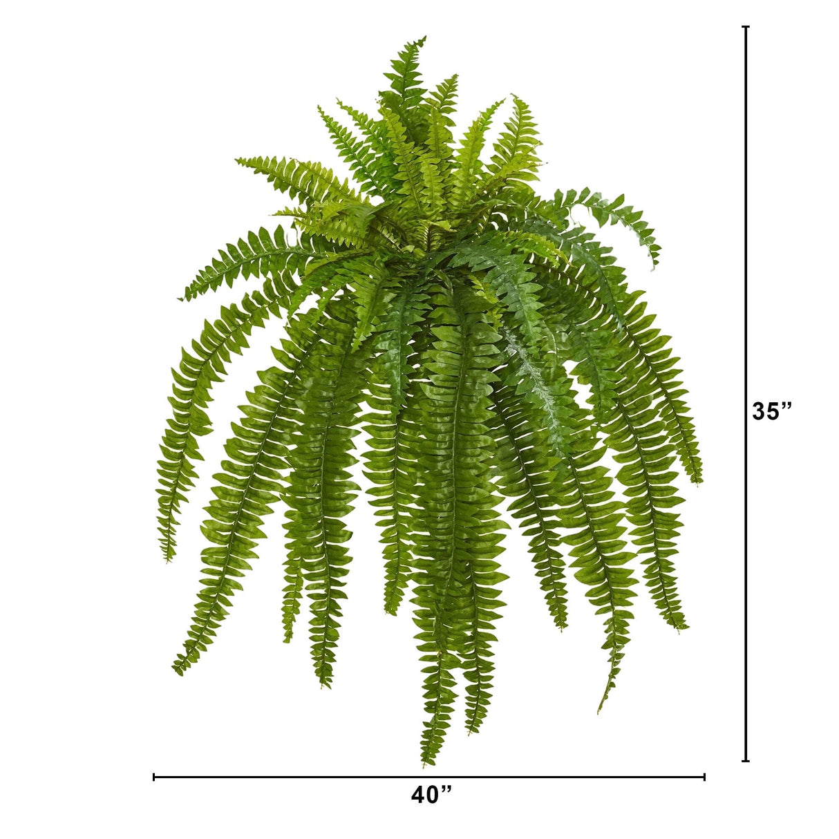 35” Boston Fern Artificial Plant (Set of 2)-Parc Decor