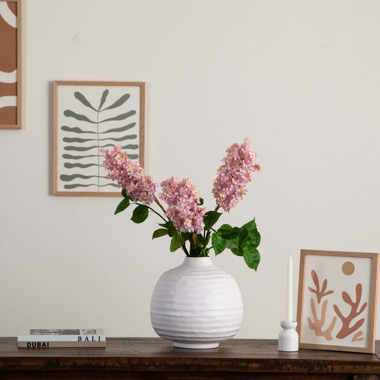 36" Artificial Lilac Flower Stems - Set of 3-Stem-Parc Decor