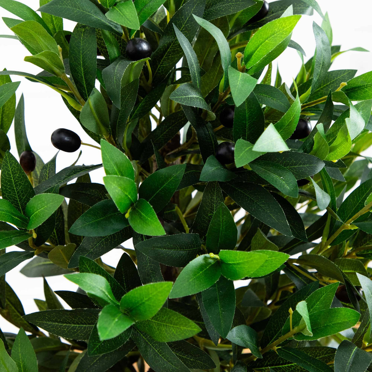 38” Olive Topiary Artificial Tree in Bowl Planter(Indoor/Outdoor)-Parc Decor