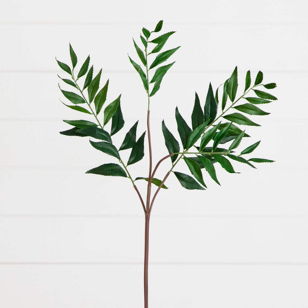 38" Artificial Palmate Fern Stems - Set of 3-Stem-Parc Decor