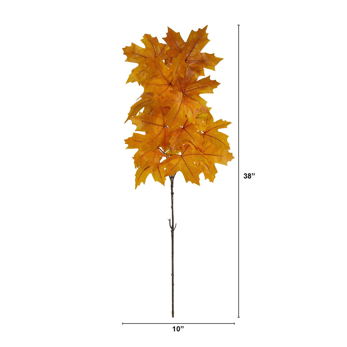 38” Autumn Maple Leaf Artificial Flower (Set of 6)-Stem-Parc Decor