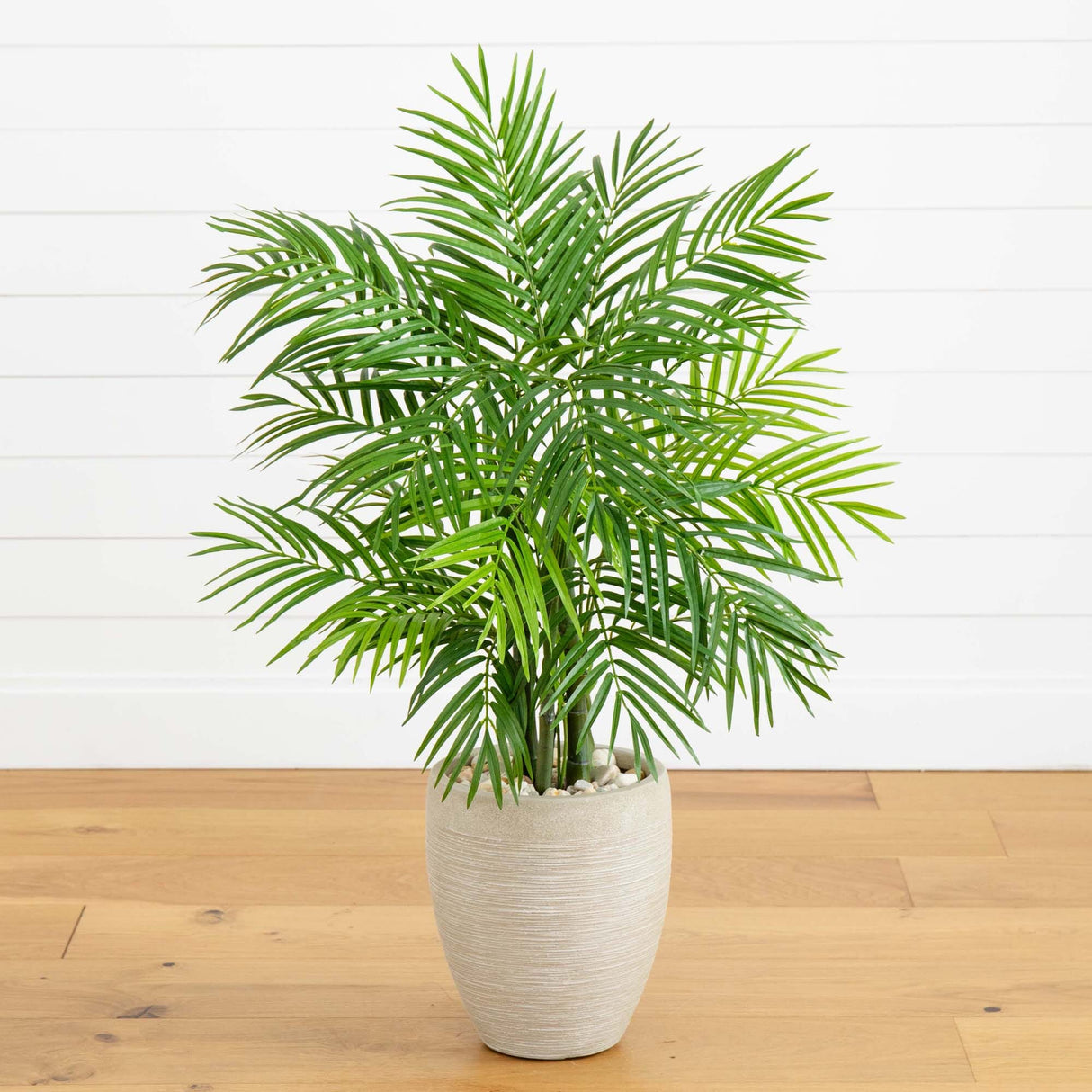 4’ Areca Palm Artificial Tree in Sand Colored Planter-Parc Decor
