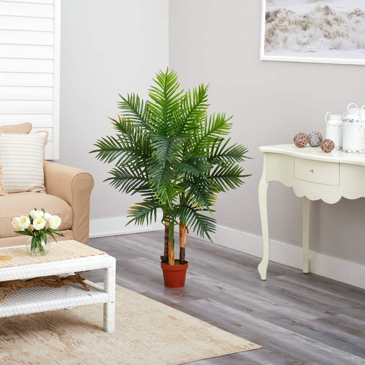 4’ Areca Palm Tree (Real Touch)-Parc Decor