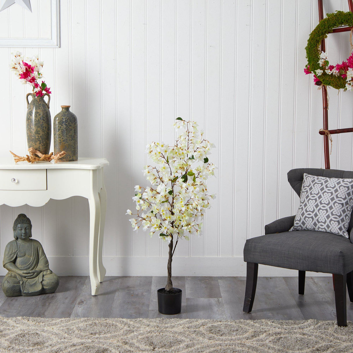 4’ Bougainvillea Artificial Tree-Parc Decor