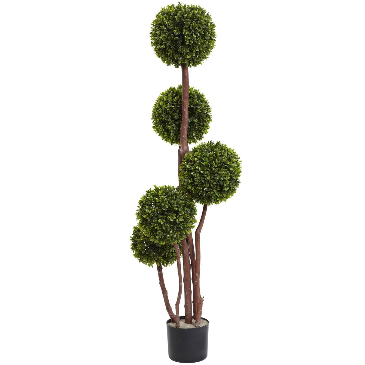 4’ Boxwood Five Ball Topiary UV Resistant (Indoor/Outdoor)-Parc Decor
