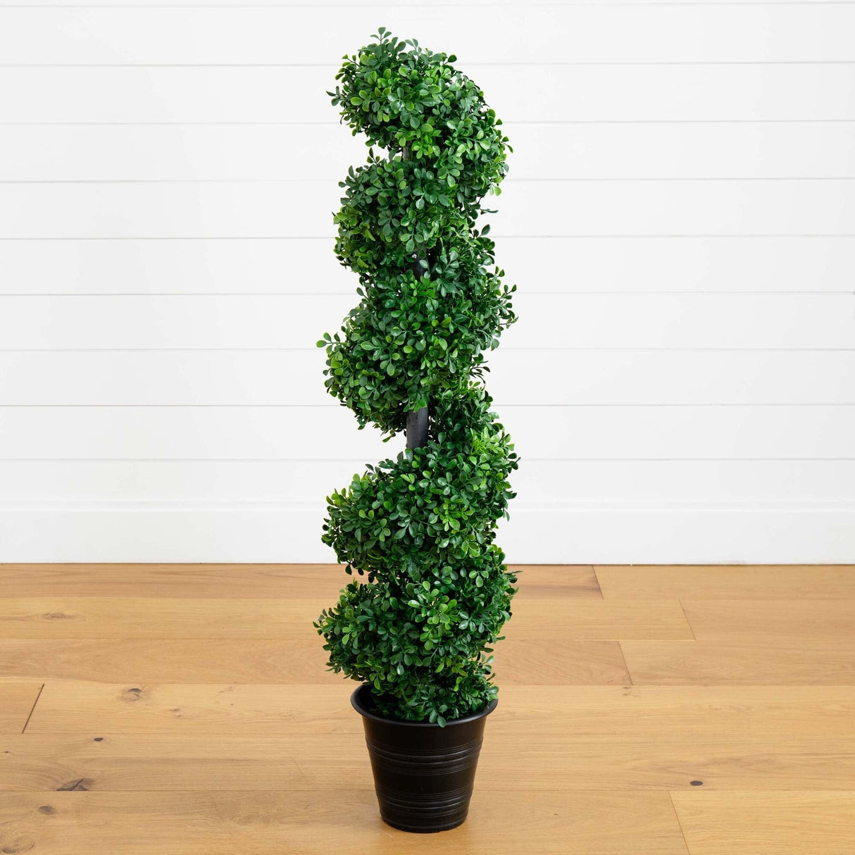 4' Boxwood Spiral Topiary with Planter (Indoor/Outdoor)-Parc Decor