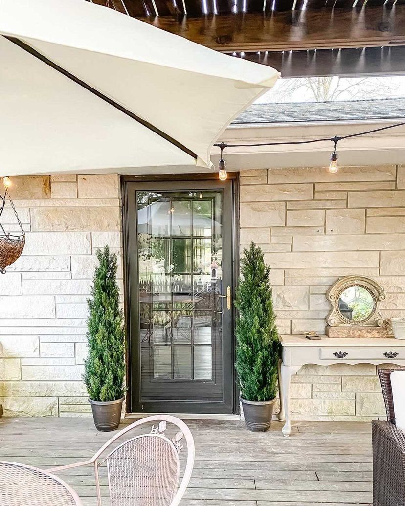 4' Cedar Tree Silk Tree (Indoor/Outdoor)-Parc Decor