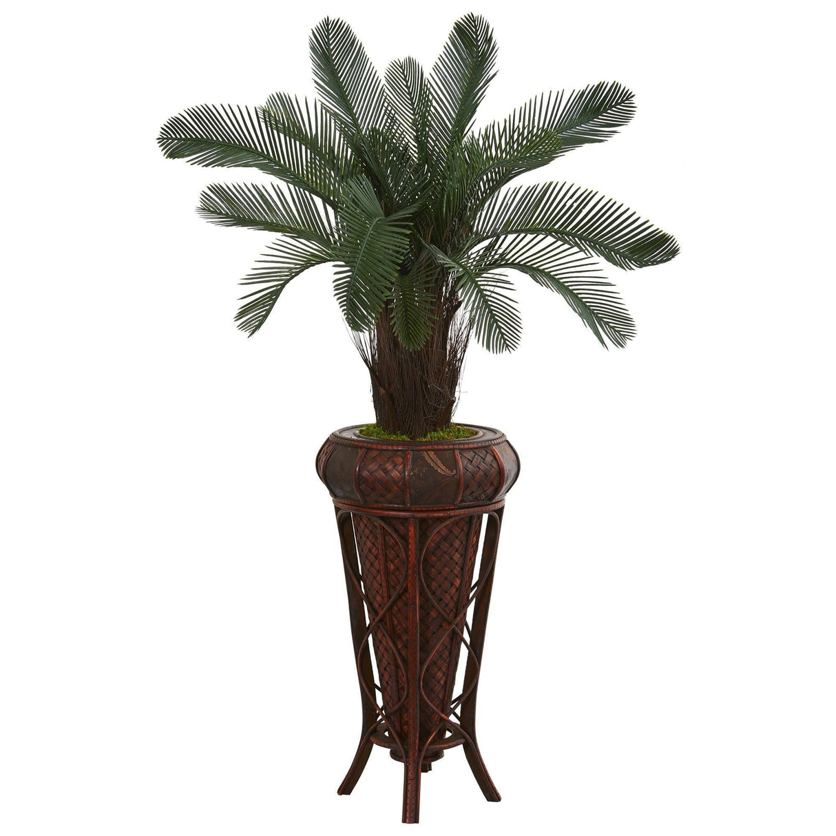 4’ Cycas Artificial Tree in Decoorative Stand(Indoor/Outdoor)-Parc Decor