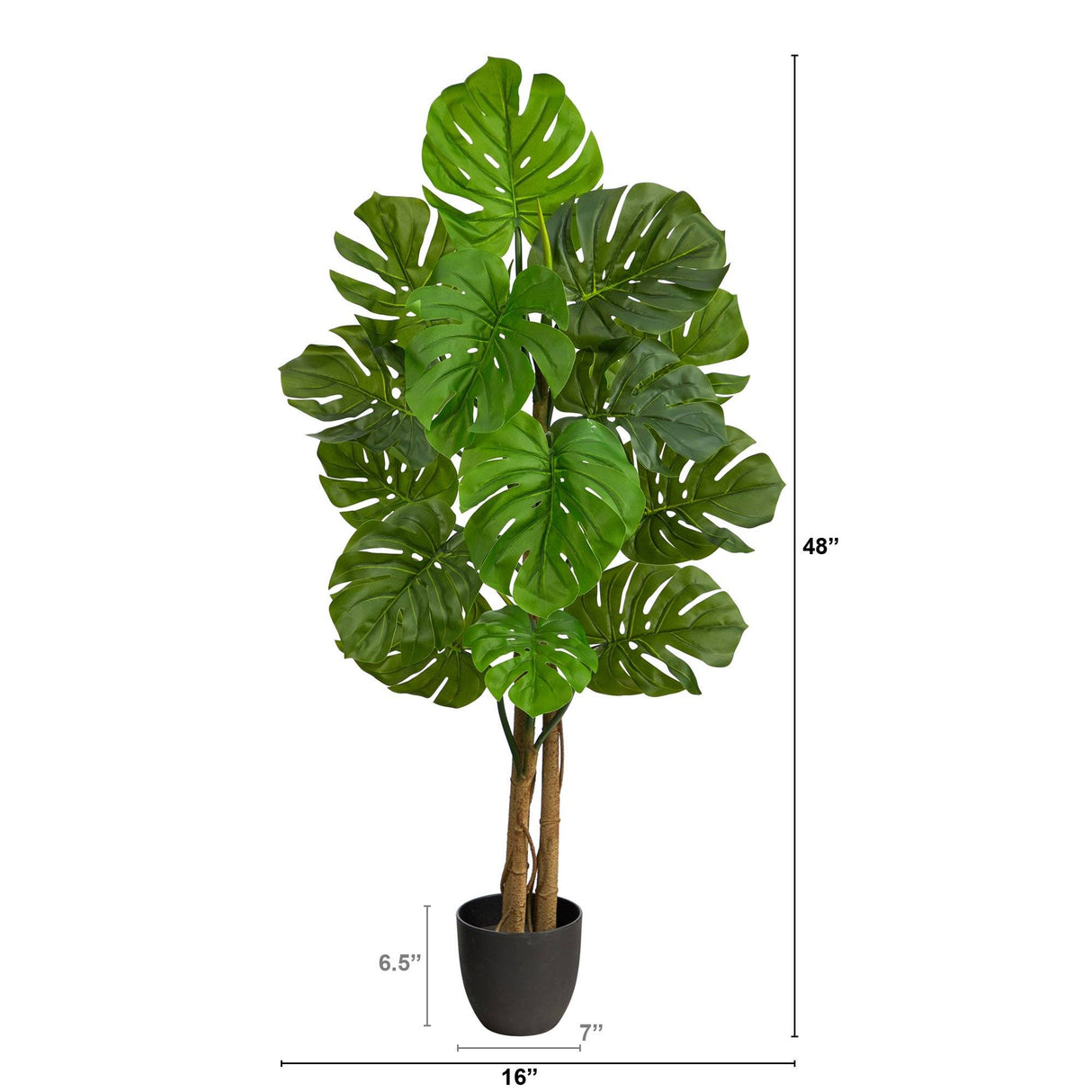 4’ Monstera Artificial Tree UV Resistant (Indoor/Outdoor)-Parc Decor