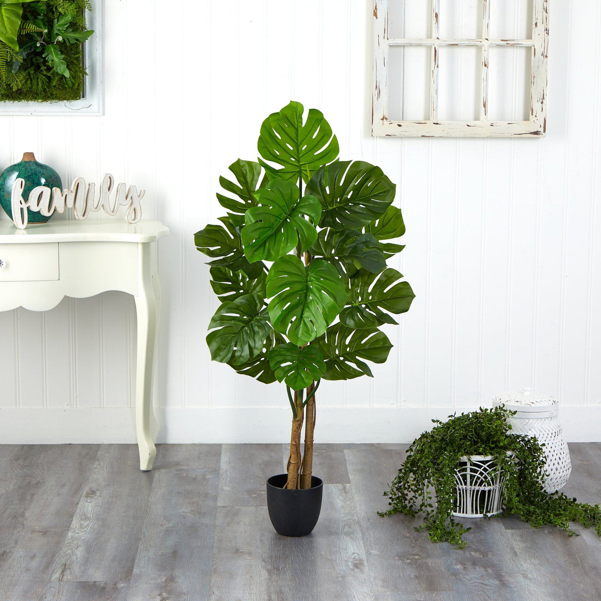 4’ Monstera Artificial Tree UV Resistant (Indoor/Outdoor)-Parc Decor