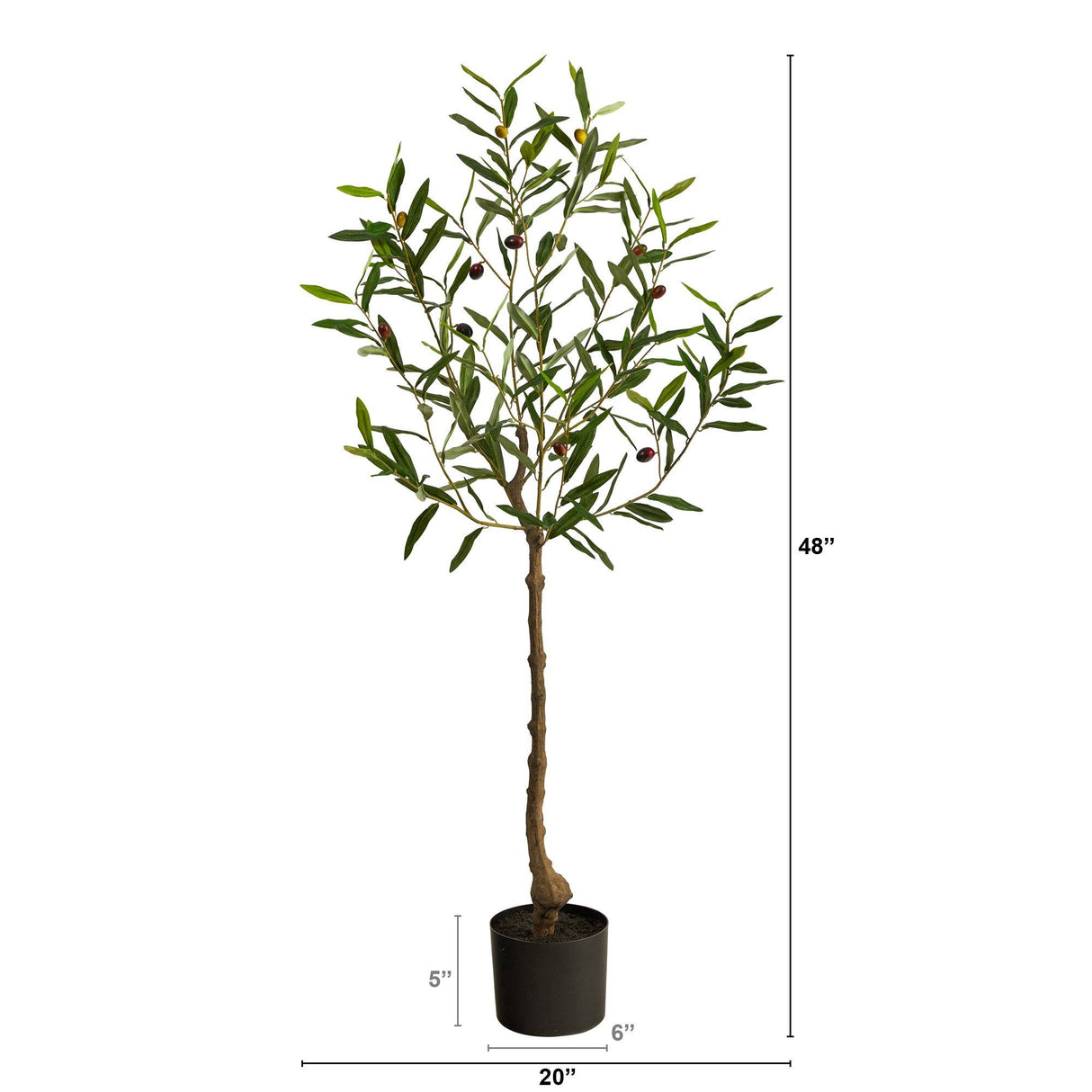 4’ Olive Artificial Tree-Parc Decor