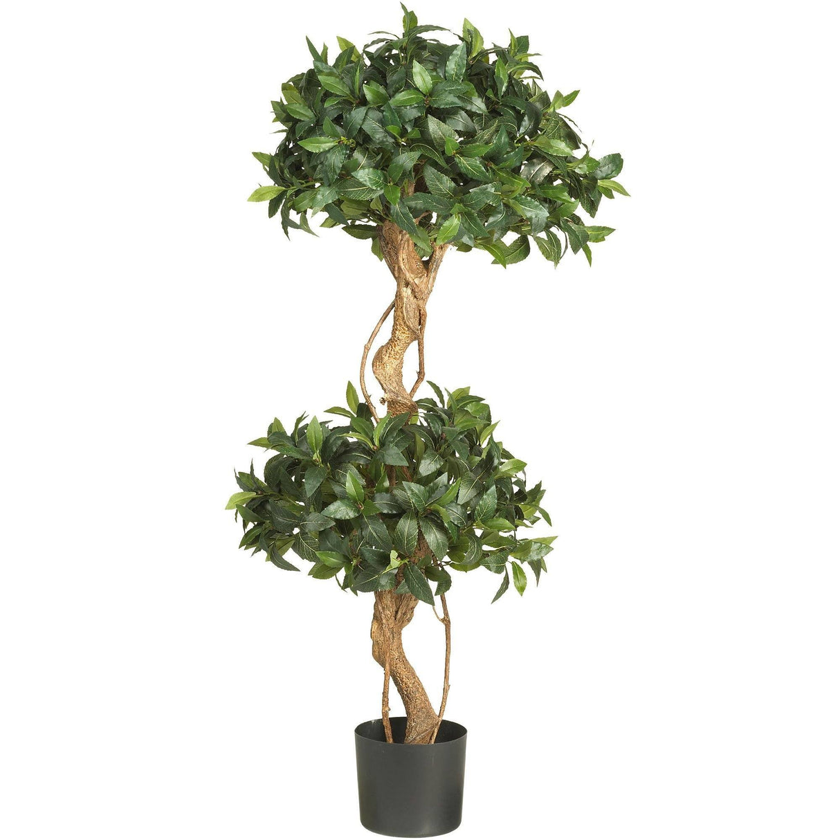 4' Sweet Bay Double Ball Topiary Silk Tree-Parc Decor
