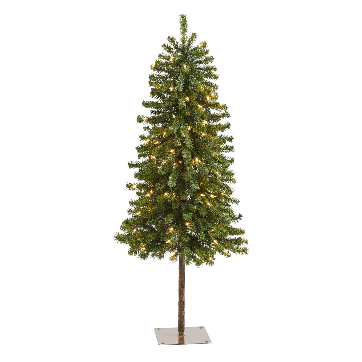 4' Alpine Artificial Christmas Tree with 100 Lights and 260 Bendable Branches-Christmas Tree-Parc Decor